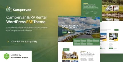 Kamperven - Campervan & RV Rental FSE WordPress Theme
