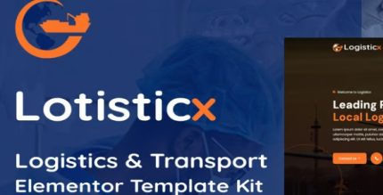 Logisticx - Logistics & Transportation Elementor Template Kit