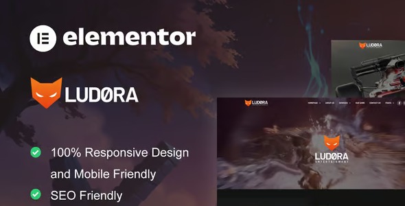 Ludora 1.0 – Game Developer & Studio Elementor Pro Template Kit