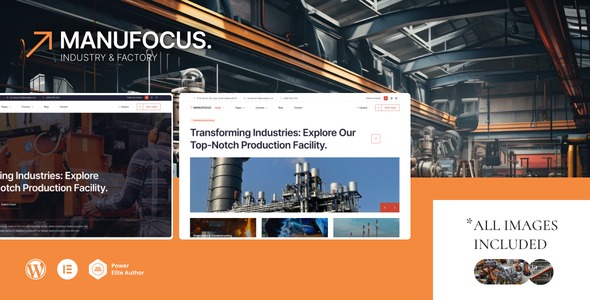 Manufocus 1.0.0 – Factory & Industry WordPress Theme