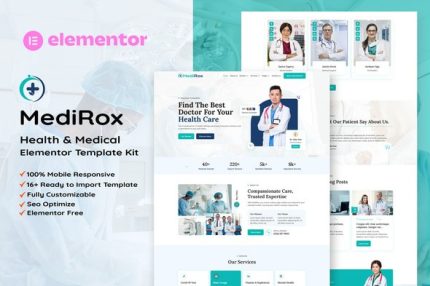 MediRox - Health & Medical Elementor Template Kit