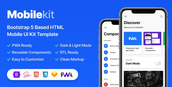 Mobilekit 2.9.1 – Bootstrap 5 Based HTML Template