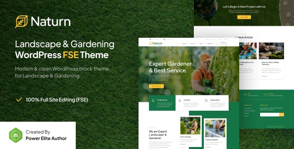 Naturn 1.0.0 – Landscape & Gardening FSE WordPress Theme