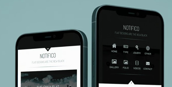 Notifico 1.0 – Mobile Website Template