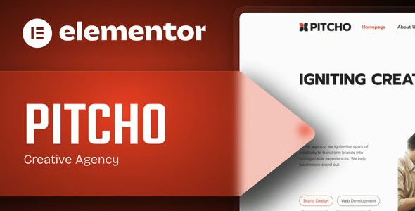 Pitcho  – Creative Agency Elementor Template Kit