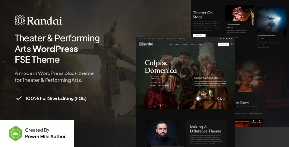 Randai 1.0.0 – Theater Entertainment & Performing Arts FSE WordPress Theme