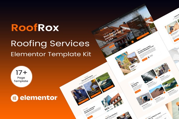 Roofrox 1.0 – Roofing Services Elementor Template Kit