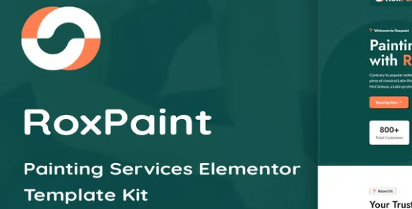 RoxPaint 1.0 – Painting Services Elementor Template Kit