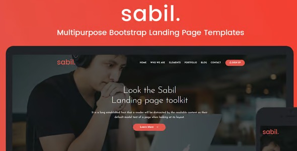 Sabil 1.0 – Multipurpose Landing Page Templates