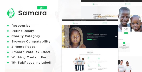 Samara 2.7 – Charity/Fundraising WordPress Theme
