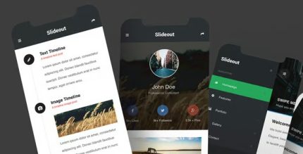 Slideout - Mobile Website Template