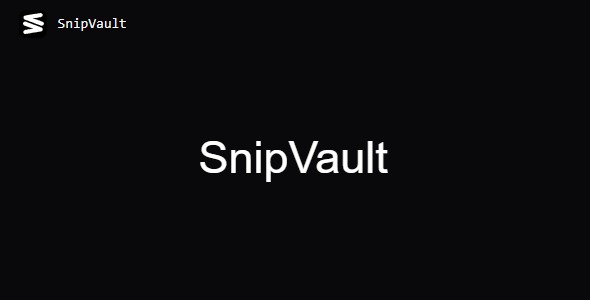 SnipVault 1.0.20