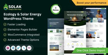 Solak - Ecology & Solar Energy WordPress Theme