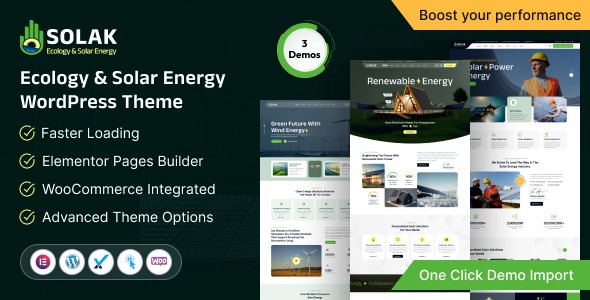 Solak 1.0.0 – Ecology & Solar Energy WordPress Theme