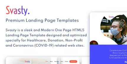 Svasty Healthcare Service Landing Page Template