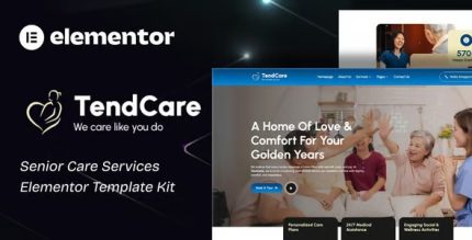TendCare - Senior Care Services Elementor Template Kit