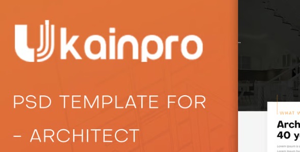 Ukainpro 1.0 – Architect & Construction PSD Template
