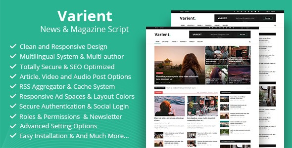 Varient 2.4.2 – News & Magazine Script