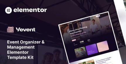 Vevent - Event Planner & Organizer Elementor Template Kit