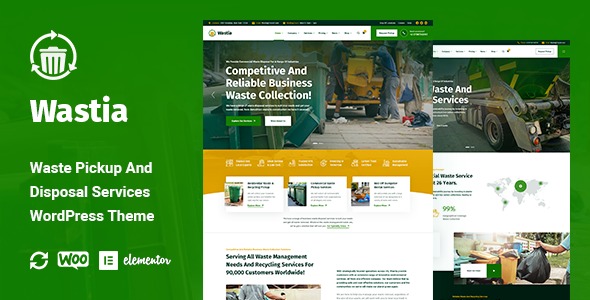 Wastia 1.0.8 – Waste Pickup And Disposal Services WordPress Theme