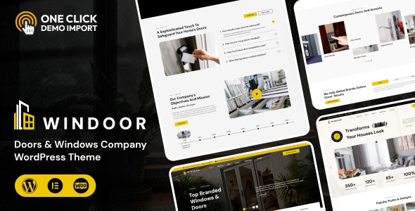 Windoor 1.0.3 – Doors & Windows Company WordPress Theme
