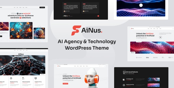 Ainus 1.0.0 – AI Agency & Technology WordPress Theme