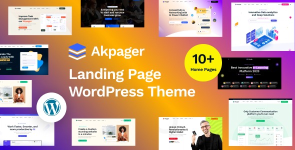 Akpager 1.1.4 – Landing Page Elementor WordPress Theme