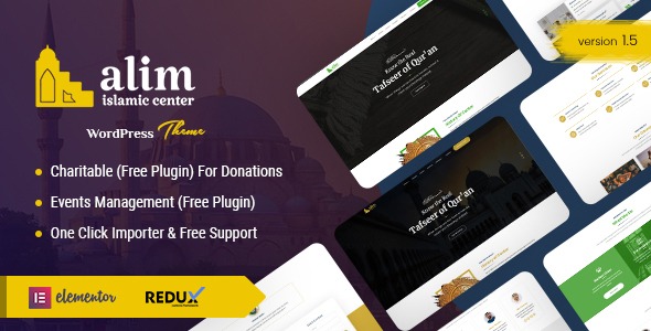 Alim 1.5 – Islamic Institute & Mosque WordPress Theme + RTL