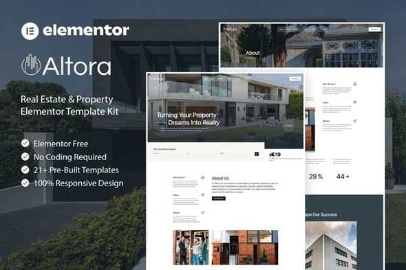 Altora 1.0 – Real Estate & Property Elementor Template Kit