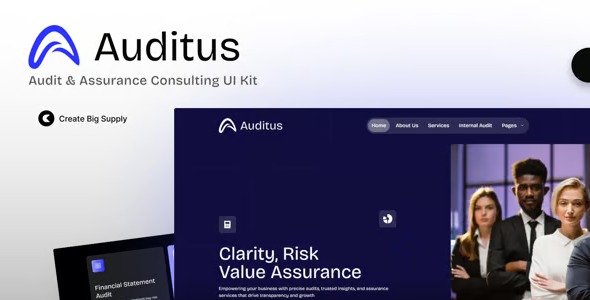 Auditus 1.0 – Audit & Assurance Consulting Elementor Template Kit
