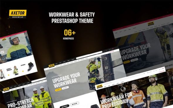 Axetor Elementor 1.0.0 – Workwear & Safety Prestashop Template