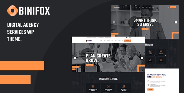Binifox 1.1.5 – Digital Agency Services WordPress Theme + RTL