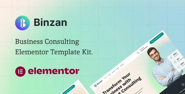 Binzan 1.0 – Consulting Business Elementor Template Kit