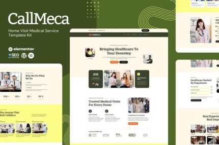 CallMeca - Home Visit Medical Service Elementor Template Kit