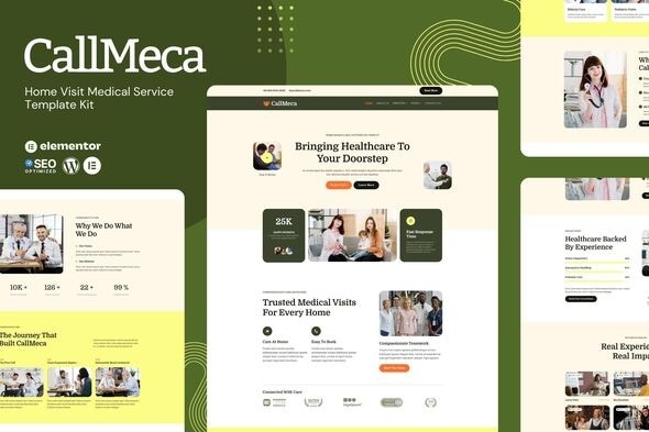 CallMeca 1.0 – Home Visit Medical Service Elementor Template Kit