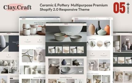 Claycraft - Handcrafted Ceramic & Home Decor Store Multipurpose Shopify Responsive Theme