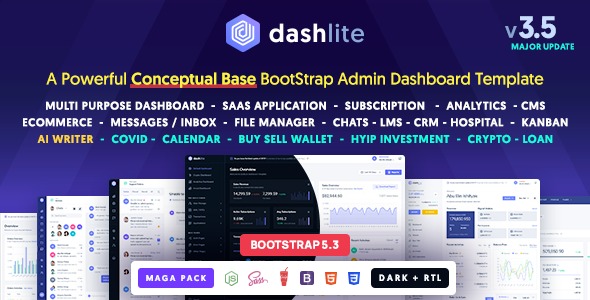 DashLite 3.3.1 – Bootstrap Responsive Admin Dashboard Template