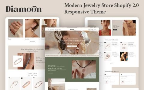 Diamoon 1.1.4 – Modern Jewelry Store Shopify Responsive Theme