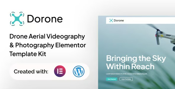 Dorone 1.0 – Drone Aerial Videography and Photography Elementor Template Kit