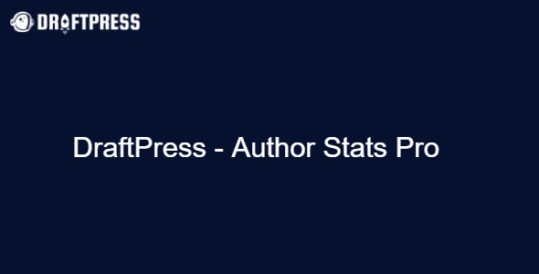Author Stats Pro 2.2.5 – DraftPress