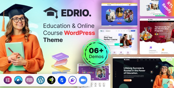 Edrio 1.0.0 – Education & Online Course WordPress Theme