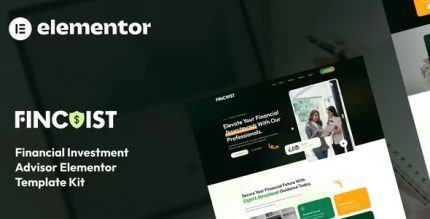 Fincoist - Financial Investment Advisor Elementor Template Kit