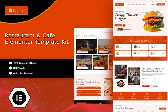 Fodma 1.0 – Restaurant & Cafe Elementor Template Kit