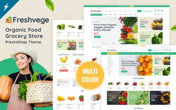 Freshvege 1.0.0 – Organic Food and Grocery Store PrestaShop Theme