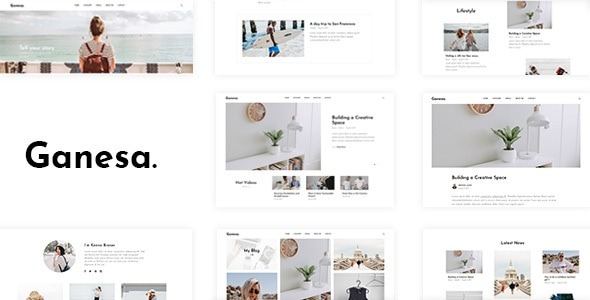 Ganesa 1.0.4 – Minimal WordPress Personal Blog Theme