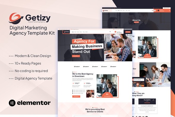 Getizy 1.0 – Digital Marketing Agency Template Kit