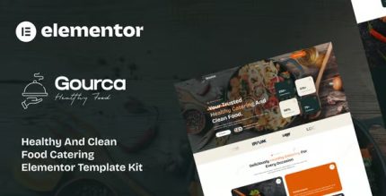 Gourca - Healthy & Clean Food Catering Elementor Template Kit
