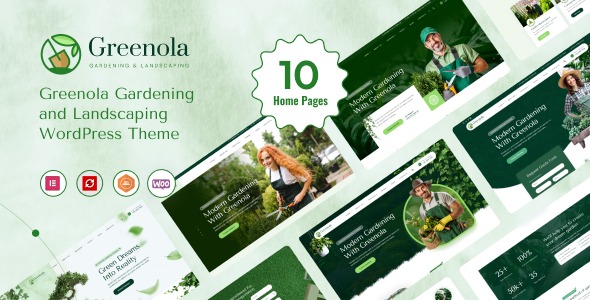 Greenola 1.0 – Gardening & Landscaping WordPress Theme