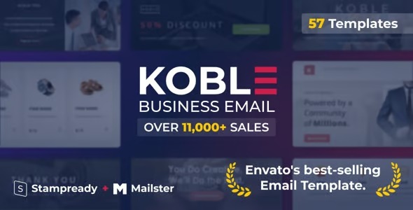 Koble APR.2024 – Mailchimp Business Email Template Sets