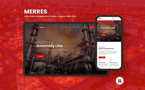 Merres 1.2.6 – Industrial and Manufacturing Joomla 5 Templates